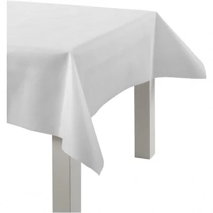 Tablecloth of imitation fabric, white, W: 125 cm, 70 g, 10 m/ 1 roll.