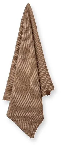 Humdakin knitted tea towel - Latte