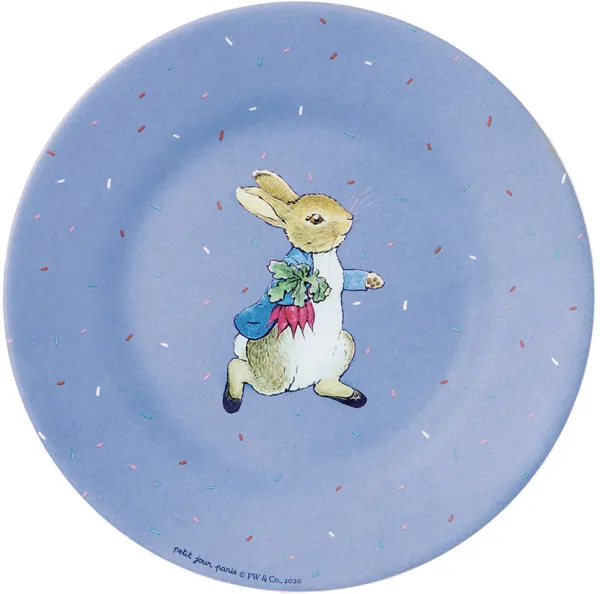 Peter Rabbit, plate blue