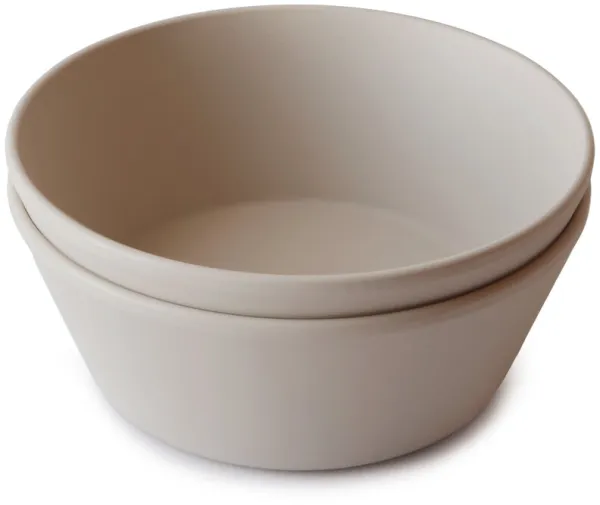 Round Bowls In 2-Pack - Vanilla
